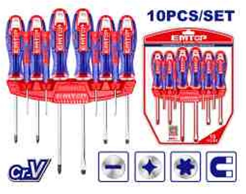 ESST1002, 10 Pcs screwdriver and precision screwdriver set Professional Hand Tool Set for Maintenance and Repair Work
